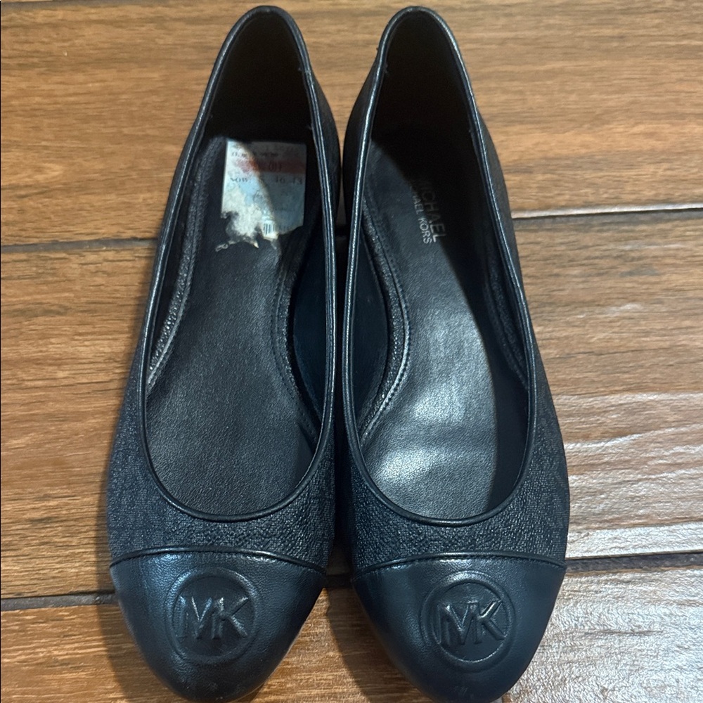 Michael Kors Black MK Emblem Flats